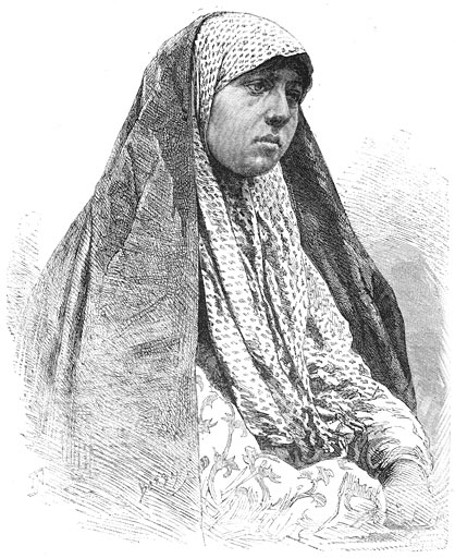 Vrouw uit de volksklasse in Perzi&euml;.