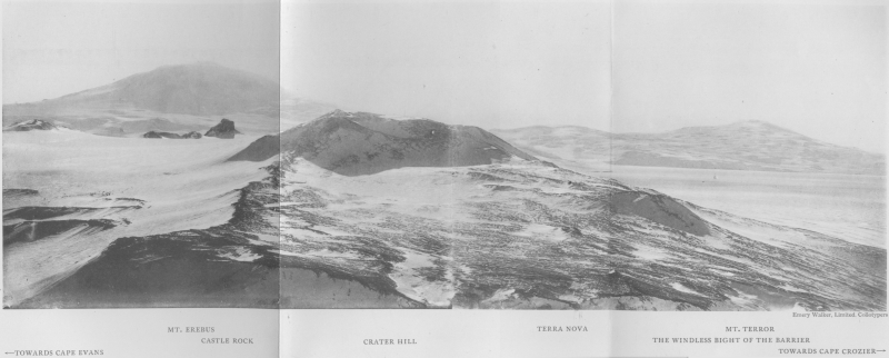 Plate II.&mdash;A panoramic view of Ross Island from Crater Hill