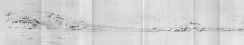 Plate VII.&mdash;From Mount Deakin To Mount Kinsey&mdash;E. A. Wilson, del. Emery Walker Limited, Collotypers.