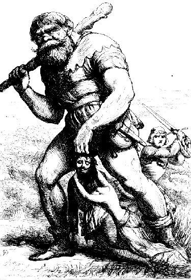 [Illustration:
                 Jack slayeth the Giant,
                   and delivereth a Knight and his Lady]