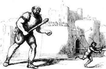[Illustration:
                 The Stratagem of Jack with the Giant Thundel]