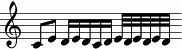 [G:�c'�e'��d'�e'�d'�c'�d'��e'�d'�e'�d'�e'�d']