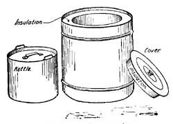 FIG. 18.&mdash;A fireless cooker.
 