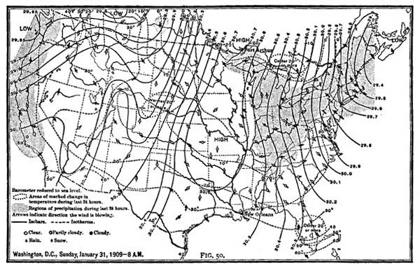 FIG. 50.&mdash; Weather Map 