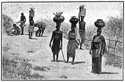 FIG. 131.&mdash;Carrying water home from the spring.