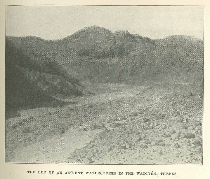 007.jpg the Bed of an Ancient Watercourse in The Wadiy�n,
Thebes. 
