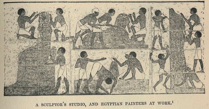 237.jpg a Sculptor&rsquo;s Studio, and Egyptian Painters At Work 