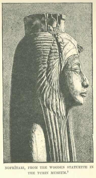 109.jpg Nofr�tari, from The Wooden Statuette in the Turin Museum 