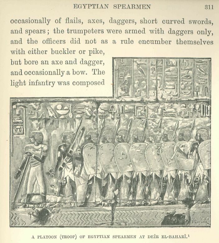 311.jpg a Platoon (troop) of Egyptian Spearmen at De�r El-bahar� 