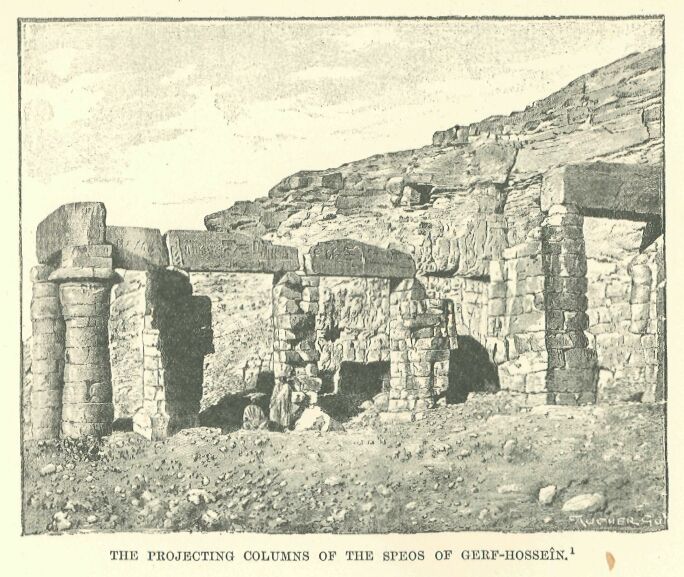 221.jpg the Projecting Columns of The Speos Of Gerf-hosse�n 