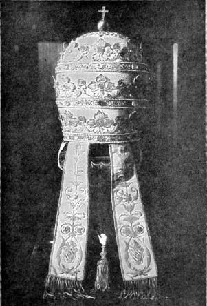 THE TRIPLE CROWN

The Pope's Tiara, from a photograph taken
in the Vatican at Rome.