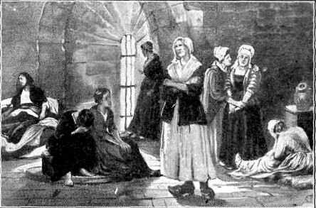 HUGUENOTS IN PRISON
FOR THEIR FAITH

"Others had trial ... of bonds and
imprisonment." Heb. 11:36.
