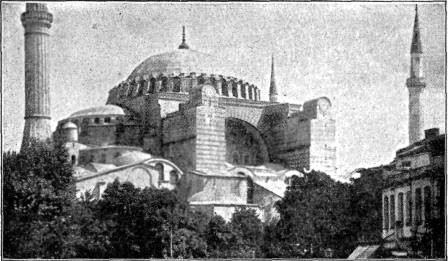 THE MOSQUE OF ST. SOPHIA IN CONSTANTINOPLE

The most famous of all Mohammedan
temples.

COPYRIGHT BY UNDERWOOD & UNDERWOOD, N.Y.
