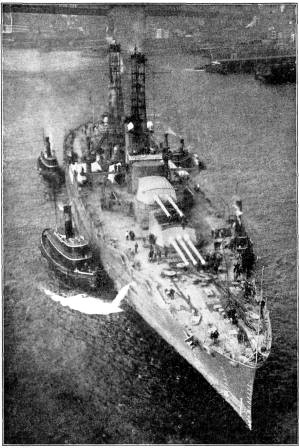 UNITED STATES
BATTLESHIP "NEVADA"

Photograph taken from the Manhattan
Bridge. New York.