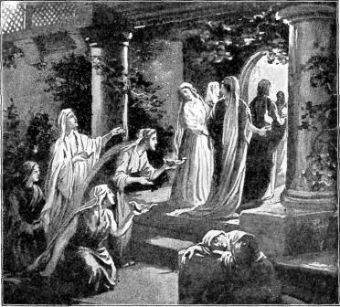 THE TEN VIRGINS

"They that were ready went in with him to the
marriage: and the door was shut." Matt. 25:10.