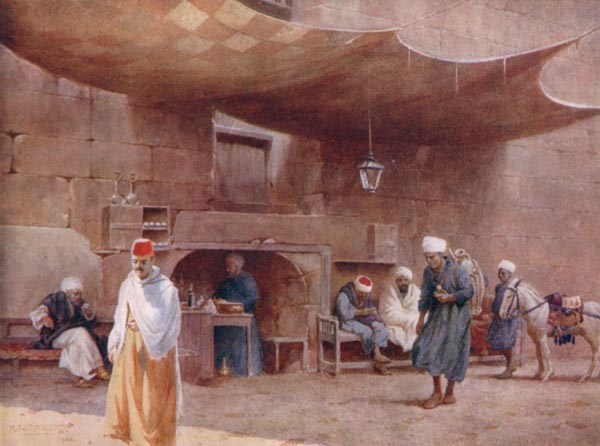 AN ARAB CAF&Eacute;, CAIRO.