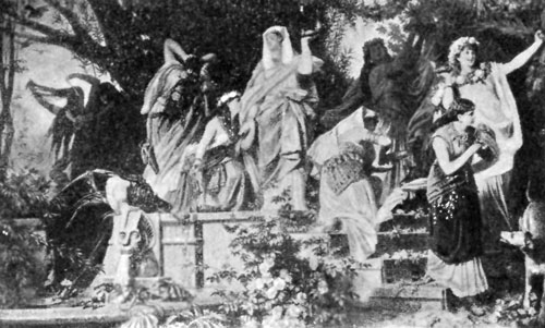 FIG. 91.&mdash;PILOTY. WISE AND FOOLISH VIRGINS.