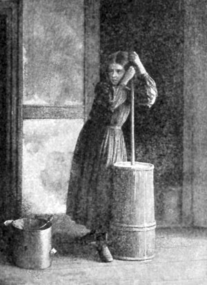 FIG. 105.&mdash;EASTMAN JOHNSON. CHURNING.