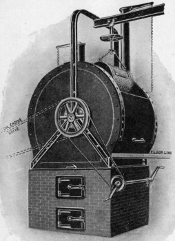 "HAMEL-SMITH" ROTARY DRYER.
(Made by Messrs. David Bridge and Co., Manchester).