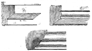 Norman Mouldings, from Binham Church, Norfolk, and
Peterborough.