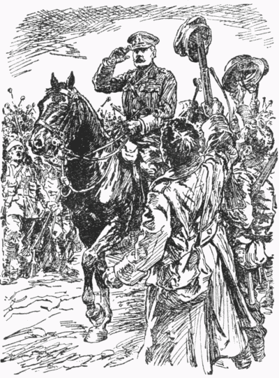 OUR MAN.
With Mr. Punch's Grateful
Compliments to Field-Marshal Sir DOUGLAS HAIG.
["Punch," November 29th, 1918.