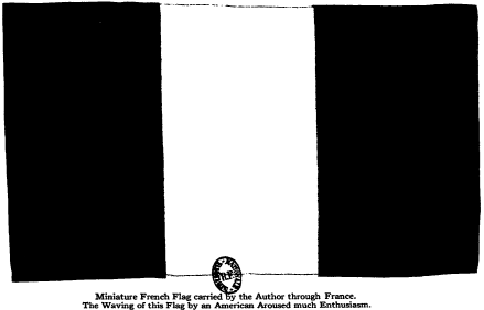 Miniature French Flag carried by the Author through
France.