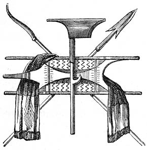 Ceinture et armes des Tinguian&egrave;s.