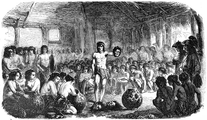 F&ecirc;te des cervelles chez les Tinguian&egrave;s. Page 192.