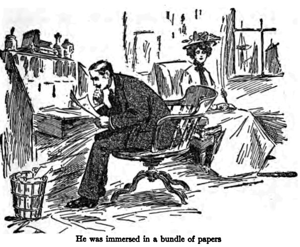Immersed in a Bundle of Papers 038
