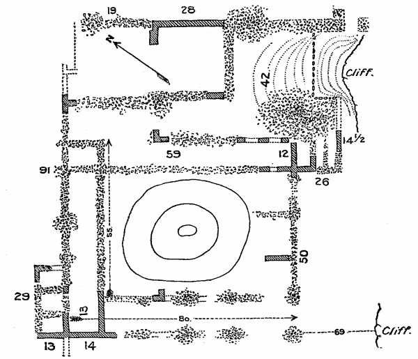 Fig. 255&mdash;Ground plan of San Bernardino de Awatobi