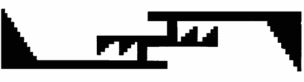 Fig. 304&mdash;Rectangular S-form with terraced triangles