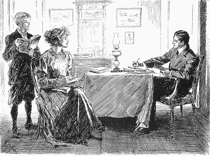 "'Well,' he said pleasantly, 'what comes next, Miss
Herold?'"