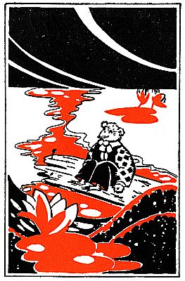 Master Meadow Mouse gets on the raft