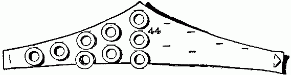 Fig. 44&mdash;The coronet is cut in one piece.