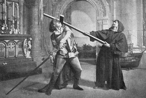 “ROBERT, SWINGING THE CROSS, WITH ONE BLOW BEAT HIM TO
THE GROUND”