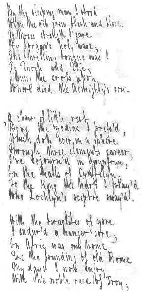 Manuscript of The History of Taliesin