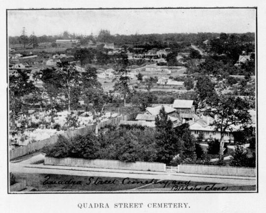 [Illustration: Quadra Street Cemetery.]