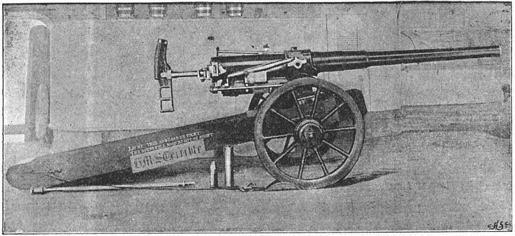 Types of Arms&mdash;12-Pounder Naval Gun on Improvised
Carriage