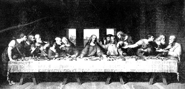 Fig. 40. The Last Supper. Leonardo da Vinci. Santa
Maria delle Grazie, Milan