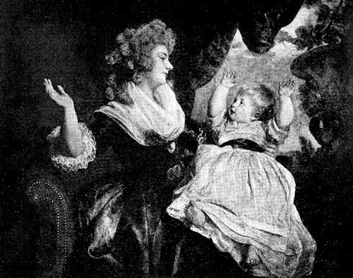Fig. 42. The Duchess of Devonshire and Her Child.
Reynolds. Royal Gallery, Windsor