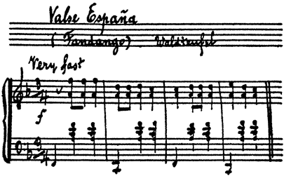 Valse Espa&ntilde;a (Fandango) Waldteufel
