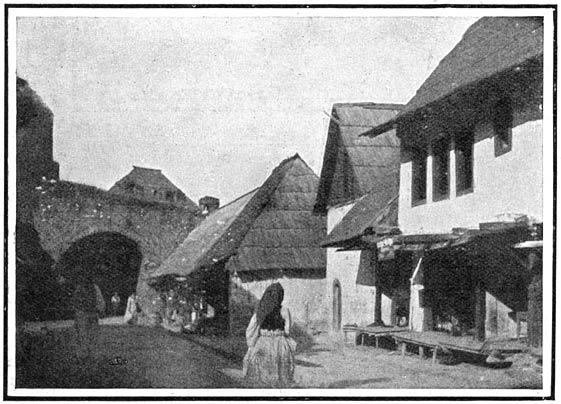 De hoofdstraat van Jajce, de parel van Bosni&euml;.