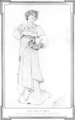 ELLEN TERRY AS IMOGEN

DRAWN BY ALMA-TADEMA FOR MISS TERRY'S JUBILEE IN 1906