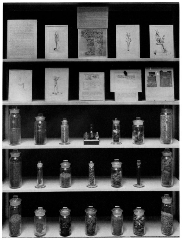 Figure 6.&mdash;Exhibit on Egyptian and Hebrew medicine