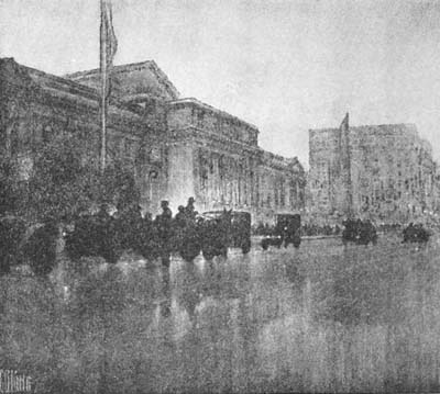 A RAINY DAY&mdash;FIFTH AVENUE
From an Etching by Charles B. King