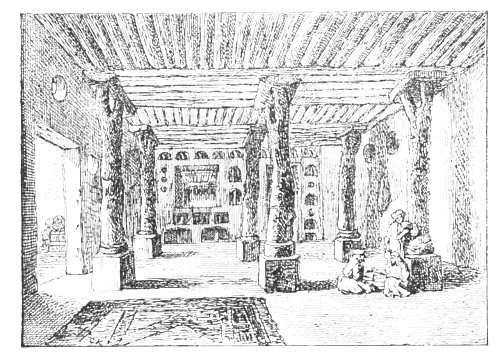 Fig. 58.&mdash;Interior of a Yezidi house; from Layard.