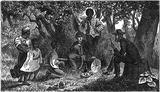 The Escape&mdash;fed By Negroes In A Swamp.
