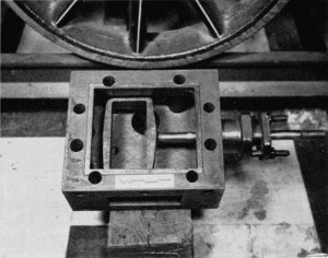 Figure 24.&mdash;Bottom of valve box with slide valve removed.