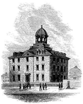 JAIL IN CITY HALL PARK.&mdash;[From Miss Mary L. Booth's
"History of the City of New York."]