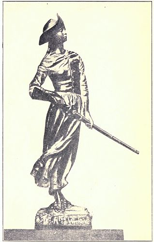 MAGDELAINE DE VERCH&Egrave;RES The First Girl Scout in the New World. From Statue erected by Lord Grey, near the site of Fort Verch&egrave;res on the St. Lawrence.
